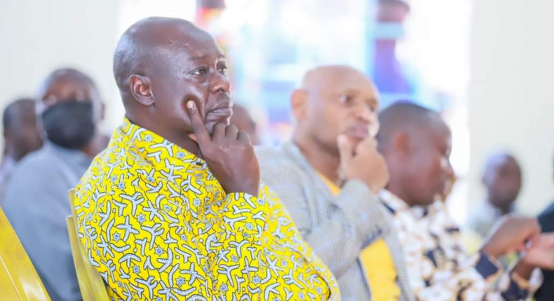 Mathira MP and UDA politician Rigathi Gachagua during a church service in Kiambu County on March 13, 2022