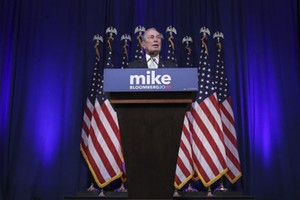 Democratic Presidential Candidate Mike Bloomberg Meets Voters And Elected Officials In Norfolk, Virginia