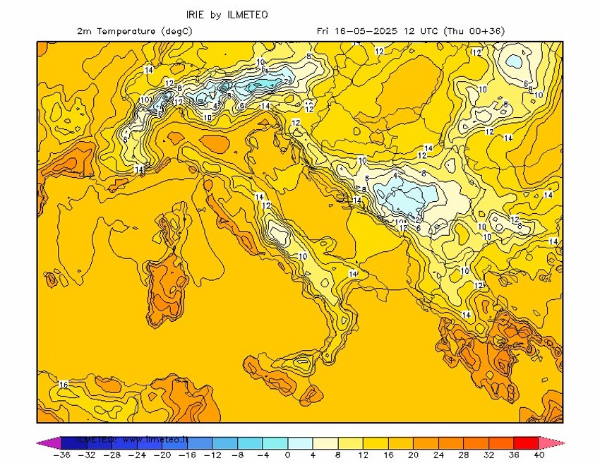 Mapa za petak 16. maj