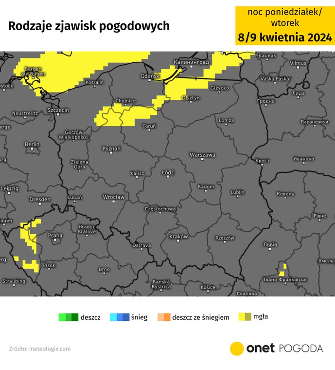 Na północy zaczną tworzyć się mgły i zamglenia