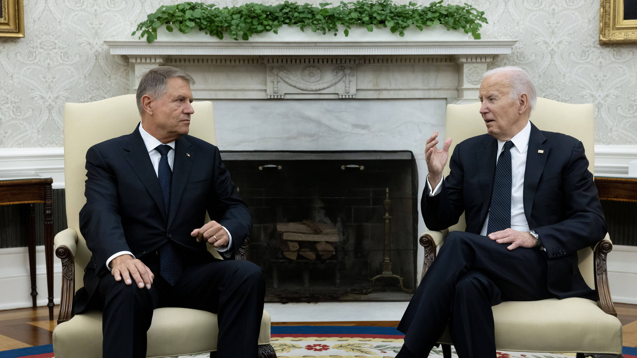 Joe Biden przyjął prezydenta Rumunii w Białym Domu. 