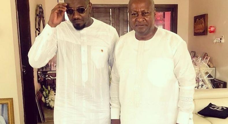 John Dumelo and John Mahama