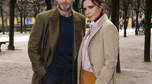 Victoria Beckham i David Beckham na pokazie Louis Vuitton