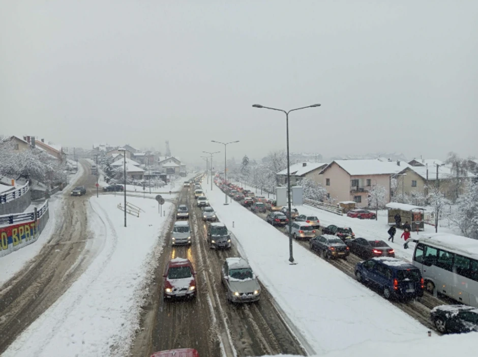 Banjaluka, sneg, tranzit