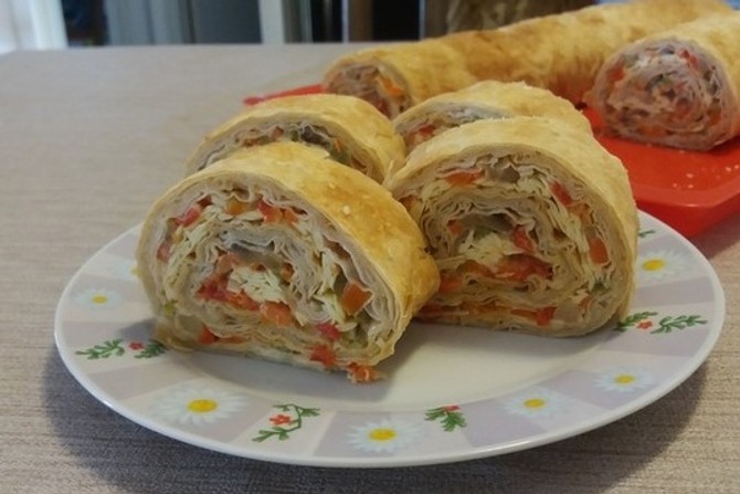 Šareni posni rolat