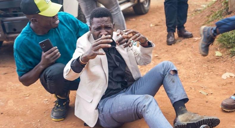 Bobi Wine was injured in Bulindo