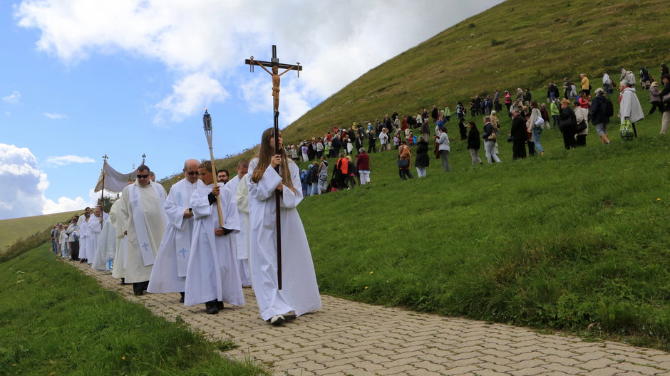 La Salette, procesja wiernych