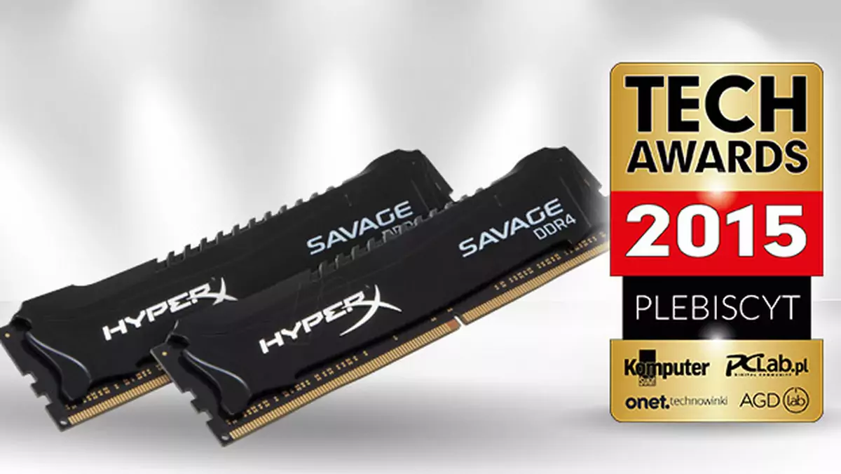 TechAwards 2015: Nagrody dla głosujących - Pamięć RAM HyperX Savage DDR4