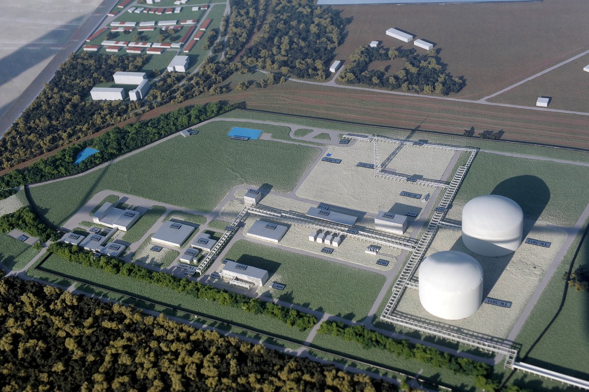 Makieta gazoportu w Świnoujściu