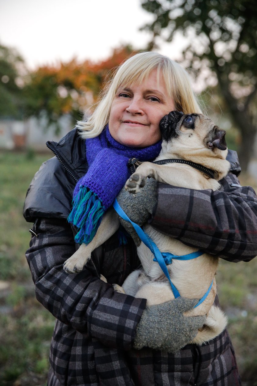 Marzena Kipel-Sztuka z psem