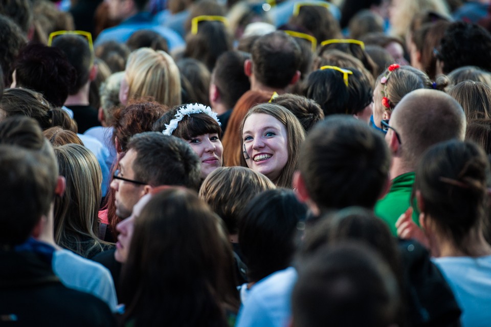 Publiczność na koncercie 30 Seconds To Mars w Rybniku