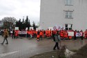 Protest ratowników medycznych w Kielcach. Bronili zwolnionych kolegów