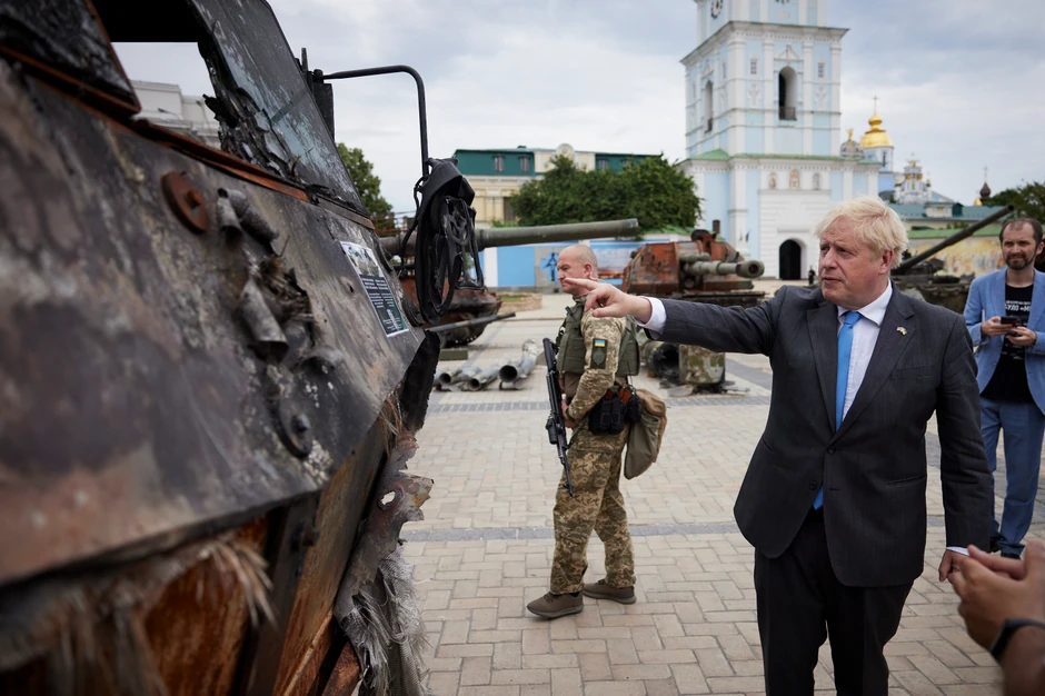 Boris Džonson u Kijevu 17. juna