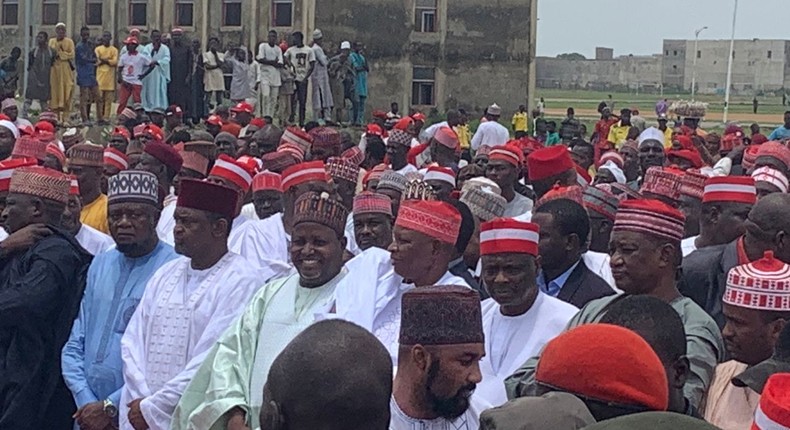 Kano gov, Kwankwaso, others hold special prayer ahead tribunal verdict. [Daily Trust]