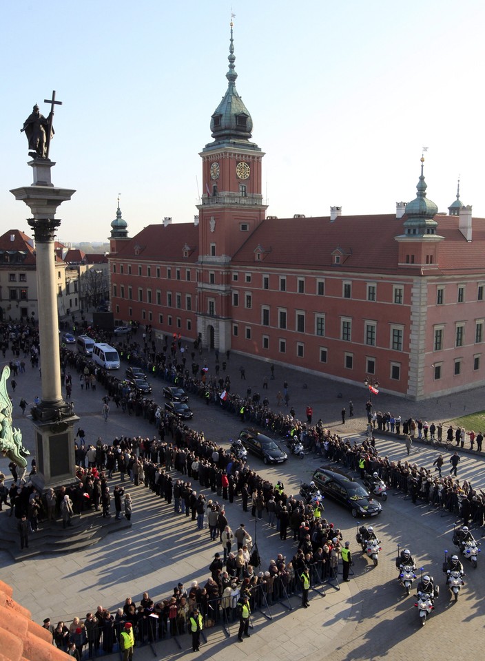 WARSZAWA KATASTROFA SAMOLOTU UROCZYSTOŚCI POGRZEBOWE KONDUKT