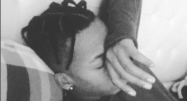 Tekno shows off hairstyle