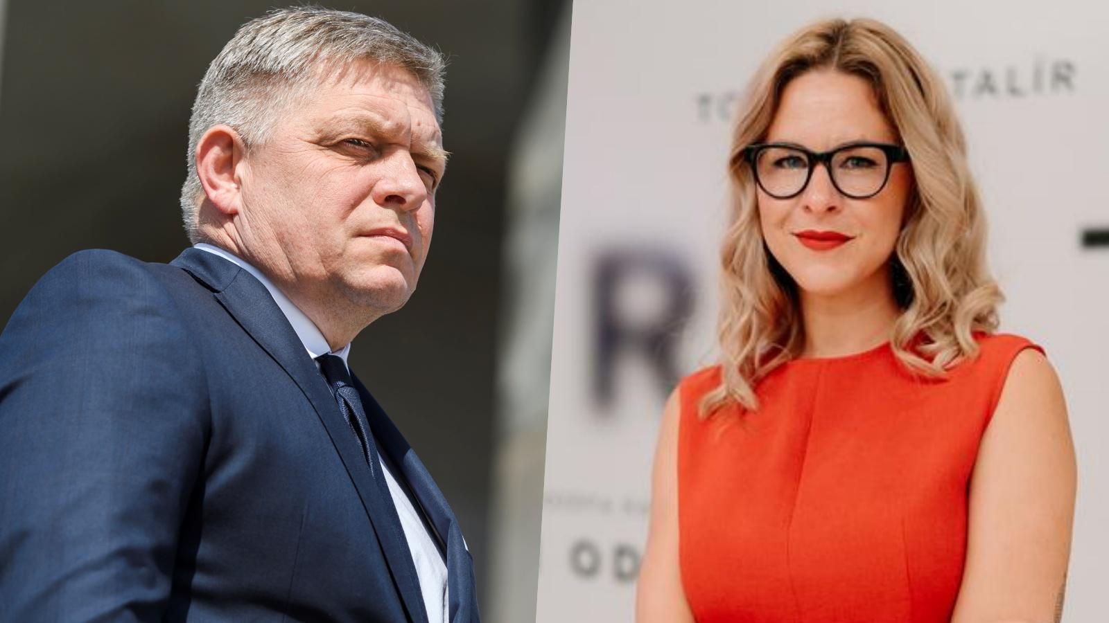 Robert Fico a Kristína Tormová.