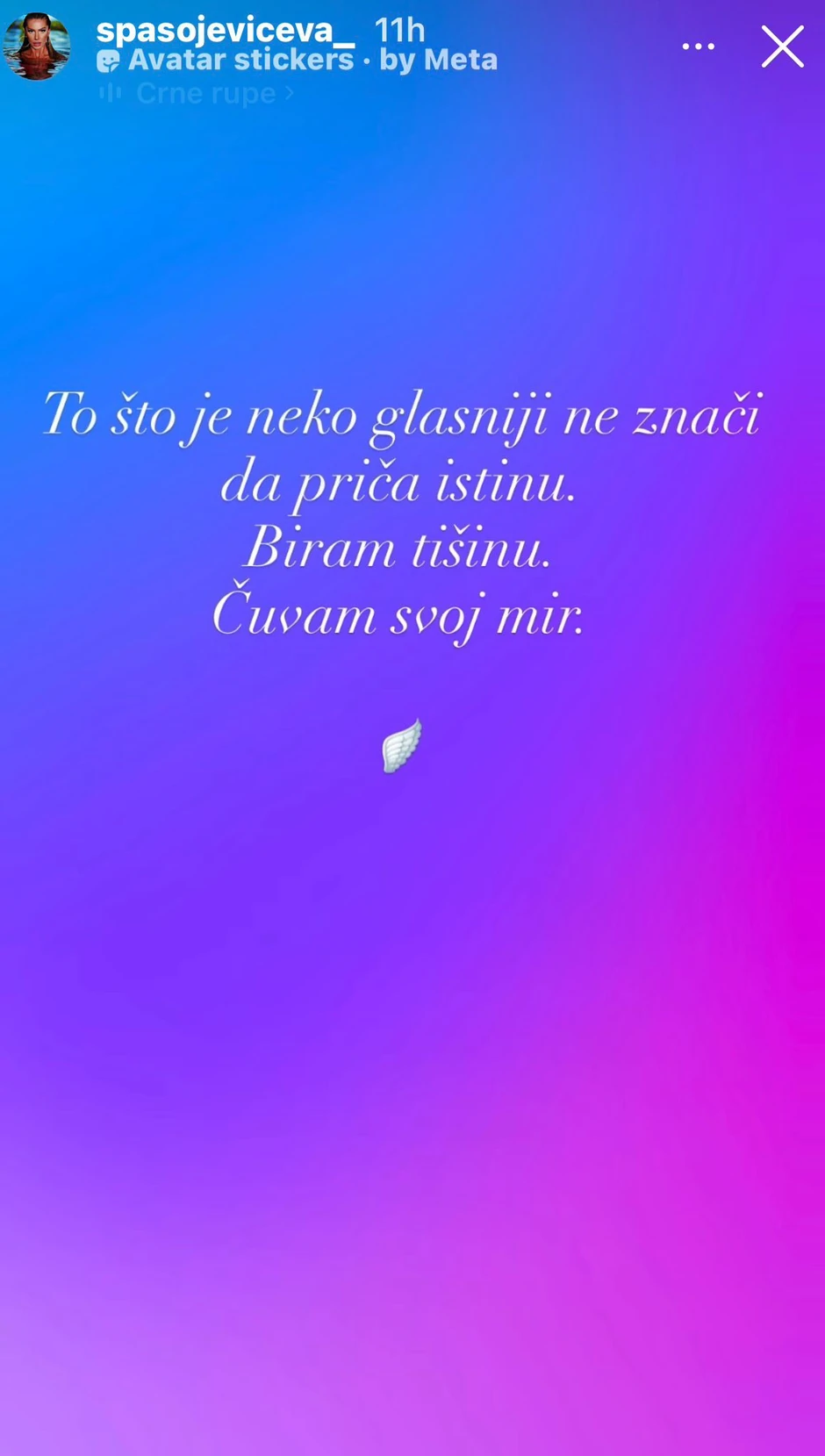 "TO ŠTO JE GLASNIJI NE ZNAČI DA PRIČA ISTINU" Novo oglašavanje Zadrugarke koja je bila verena za Kaspera,