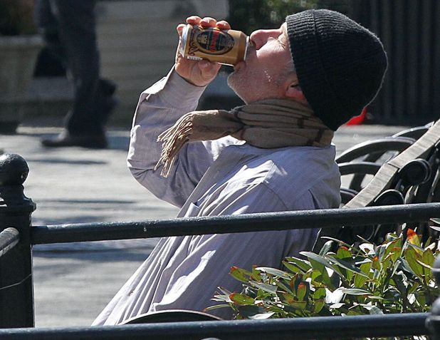 Richard Gere na planie filmu "Time Out of Mind"