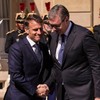 Emanuel Makron, Aleksandar Vučić u Parizu u aprilu 2025. godine