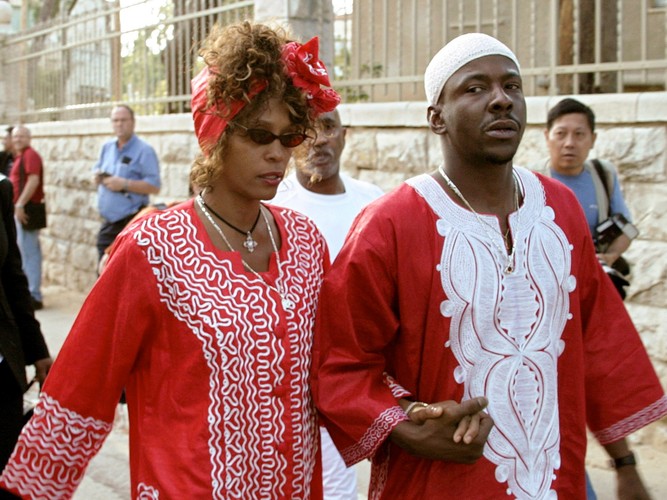 Whitney Houston i Bobby Brown w Jerusalem, maj 2003