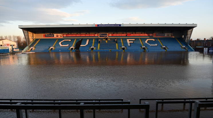 Így nézett ki a Carlisle otthona az árvíz idején / Fotó: AFP