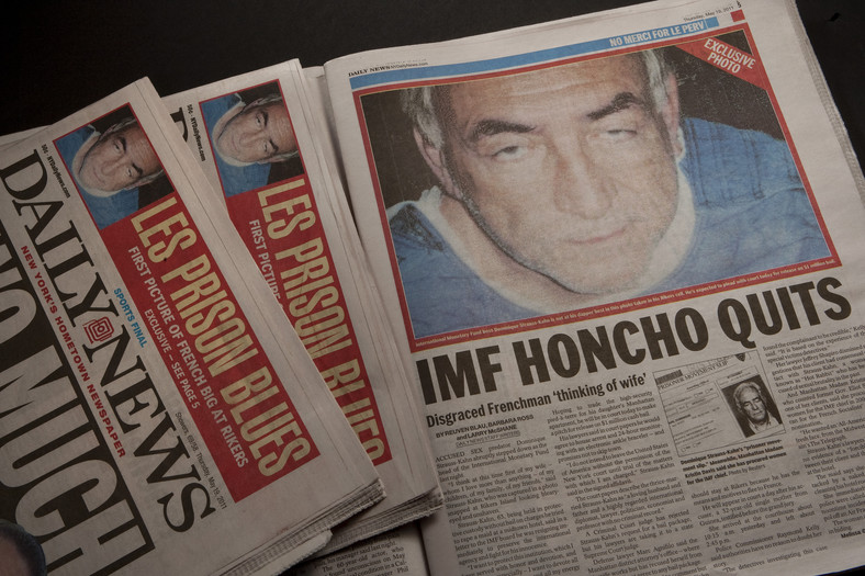 Dominique Strauss-Kahn na czołówkach gazet największych dzienników
