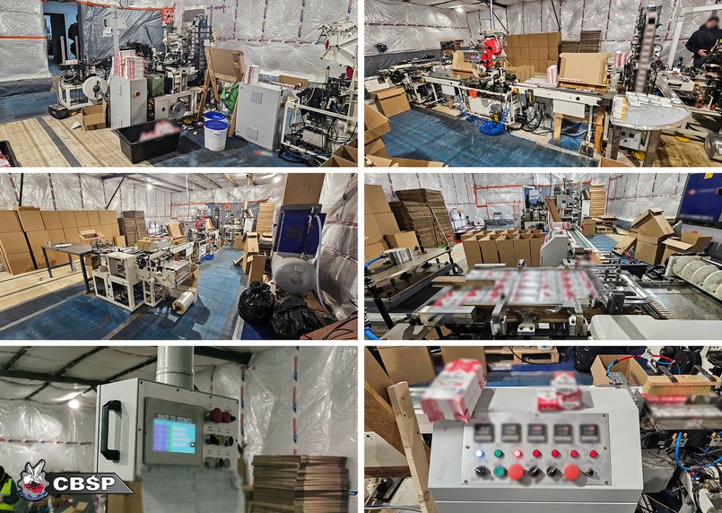 Zlikwidowano nielegalną fabrykę papierosów i uprawę konopi