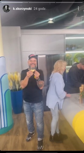 Widok InstaStories zamieszczonego na profilu Krzysztofa Skórzyńskiego na Instagramie