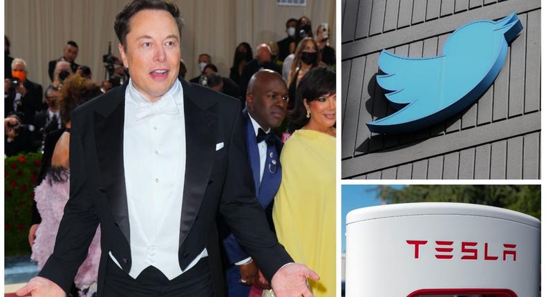 Elon Musk is the CEO of both Twitter and Tesla.Getty Images