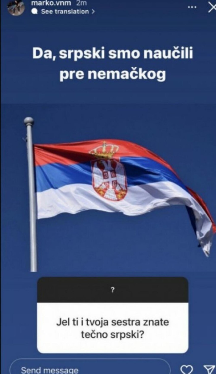 Objava na Instagramu