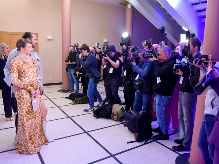 Lara Gessler i Piotr Szeląg na gali Elle Style Awards.