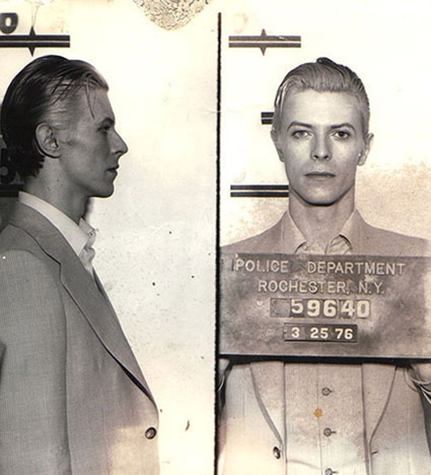 David Bowie w policyjnej kartotece