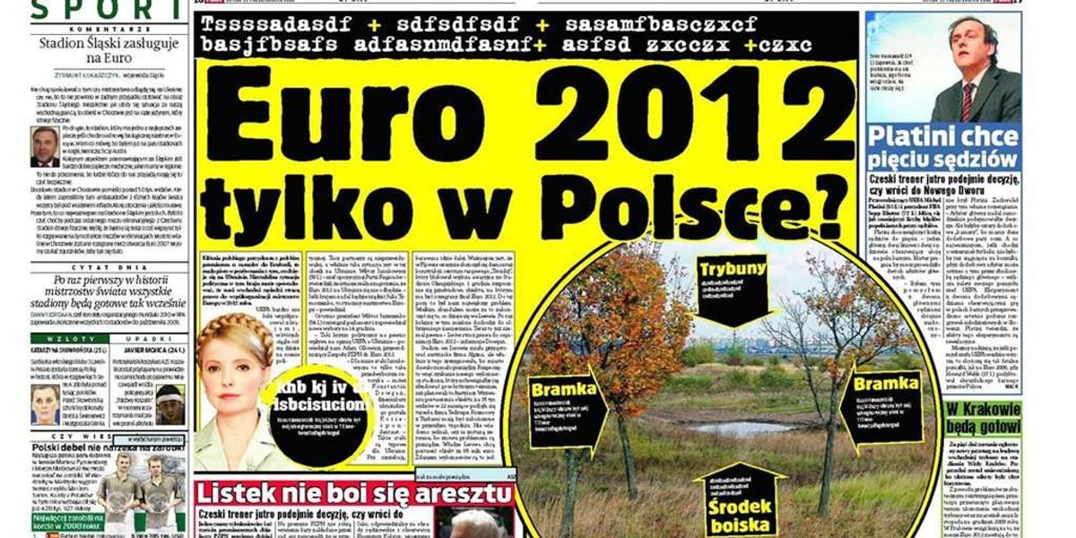 Euro 2012 tylko w Polsce?