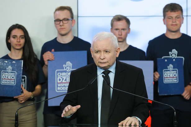 Warszawa, 04.05.2023. Prezes PiS Jarosław Kaczyński