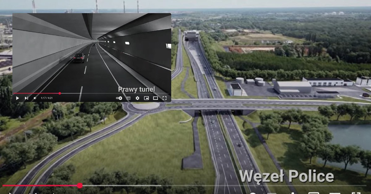 Tak będzie wyglądał najdłuższy tunel w Polsce. Szczecin czekał na to ponad ćwierć wieku [WIZUALIZACJA]