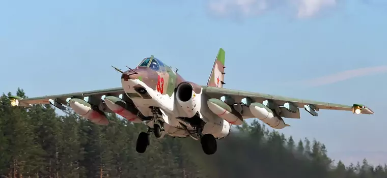 Katastrofa rosyjskiego Su-25 na wideo. Samolot rozbił się tuż po starcie