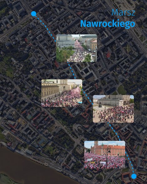 Frekwencja na marszu Karola Nawrockiego
