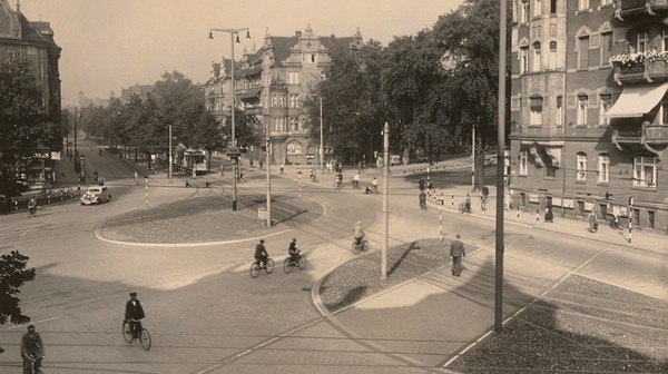 Rejon placu Grunwaldzkiego w pierwszej połowie XX wieku