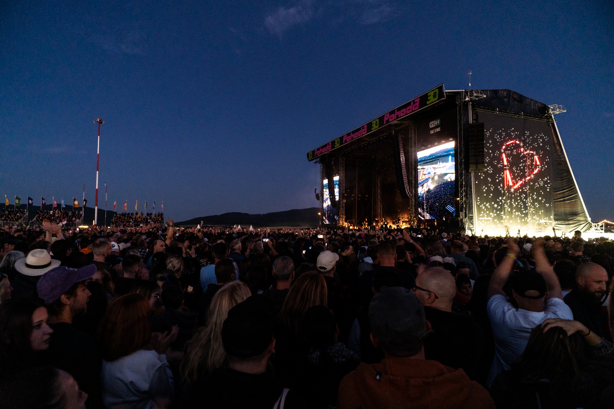 Koncert skupiny The Cure na 30. ročníku Festivalu Pohoda 2026.