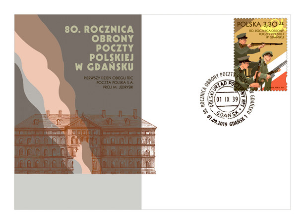 Poczta Polska upamiętnia bohaterskich obrońców placówki w Gdańsku sprzed 80 lat. "Trzy odparte szturmy"