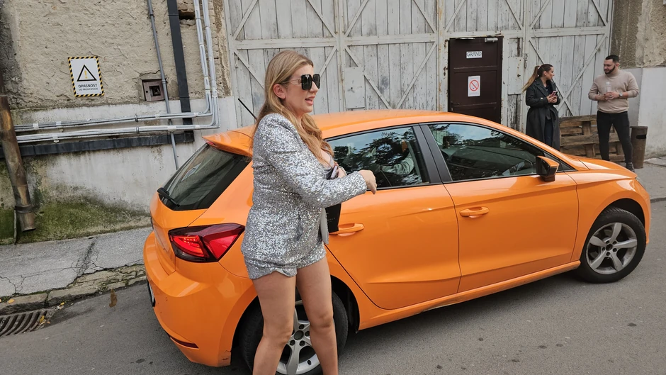 Viki Miljković na snimanju "Zvezda Granda"