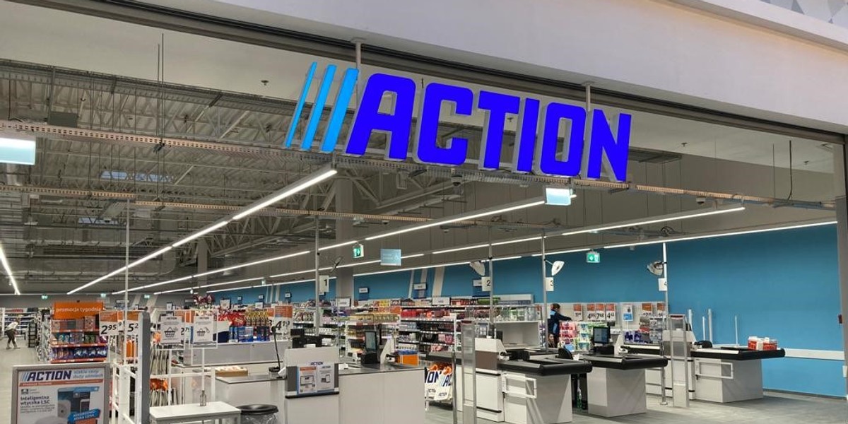 Sklepy Action na 800-900 m kw. powierzchni oferują całkiem spory wybór produktów. 