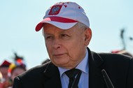 Prezes PiS Jarosław Kaczyński podczas pikniku rodzinnego w Woli Rzędzińskiej. 16.07.2023 r.