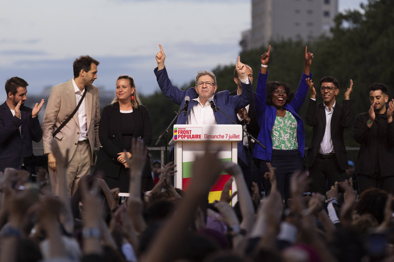 Szef skrajnie lewicowej Francji Nieujarzmionej (LFI) Jean-Luc Melenchon