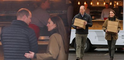 Kate i William przyłapani na amorach. Księżna zapomniała się przy zamawianiu pizzy