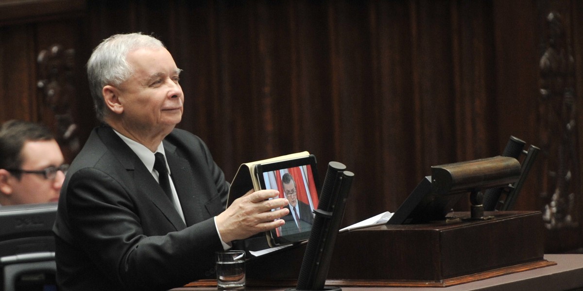 Jarosław Kaczyński w Sejmie