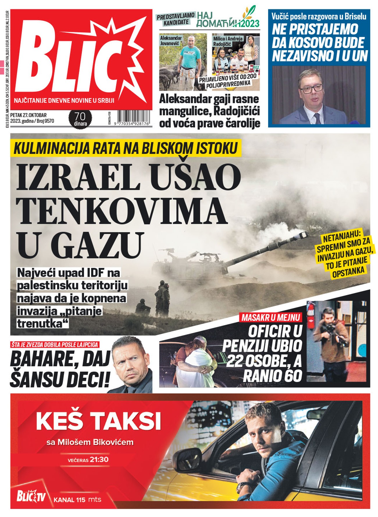 Naslovna Strana Za 27.10. - Blic