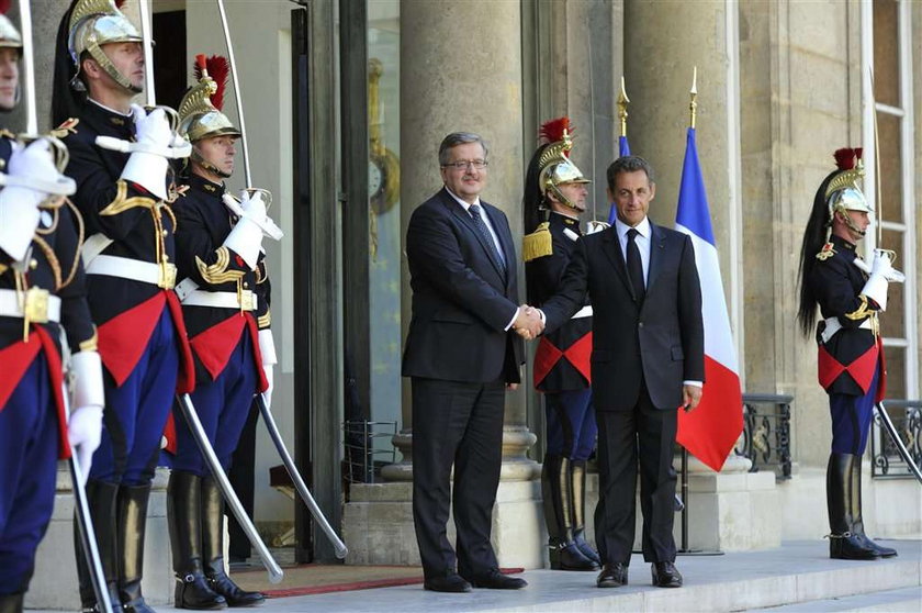 Komorowski bez żony u Sarkozy'ego