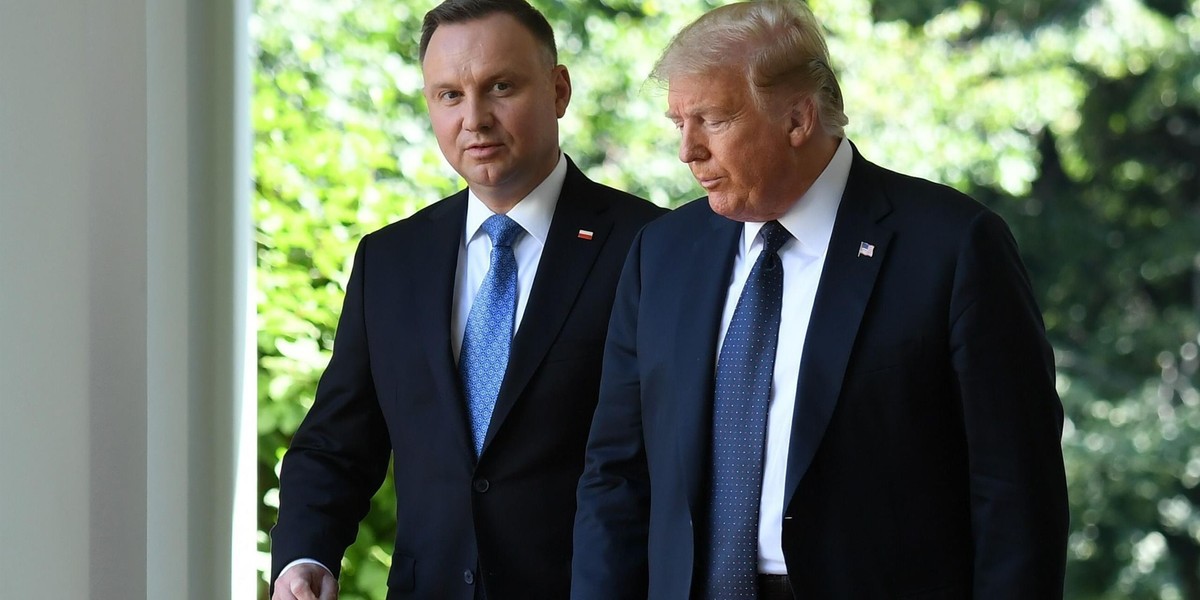 U.S. President Trump and Poland's President Duda hold joint news conference at the White House in Wa